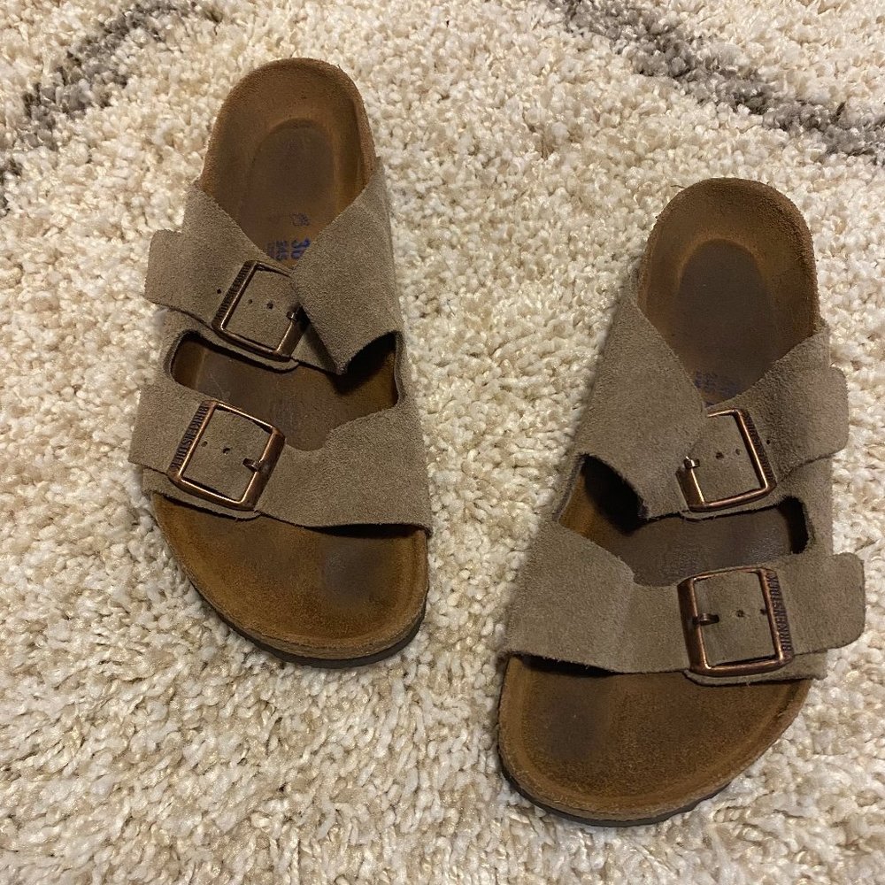 Birkenstock Betula Arizona Suede Two Strap Sandal